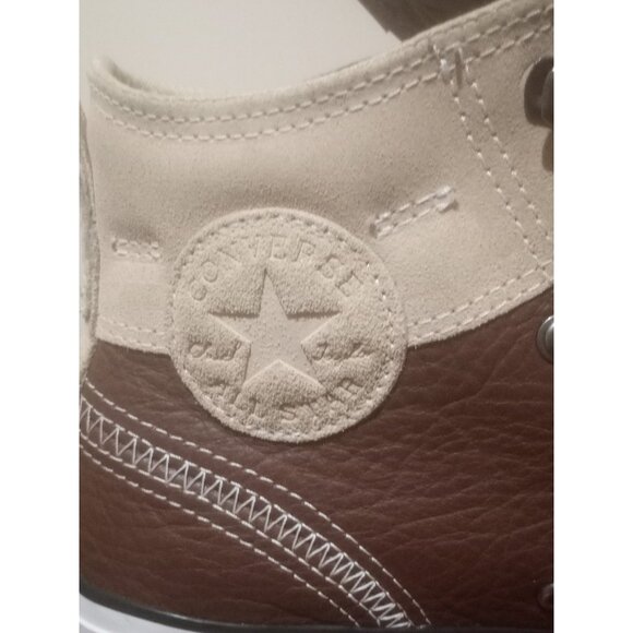 Converse Shoes Mens Size 9 Tan Brown Chuck Taylor All Star Hiker Leather Suede - Picture 12 of 13